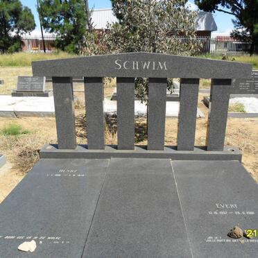 SCHWIM Henry 1918-1976  :: SCHWIM Evert 1957-2001