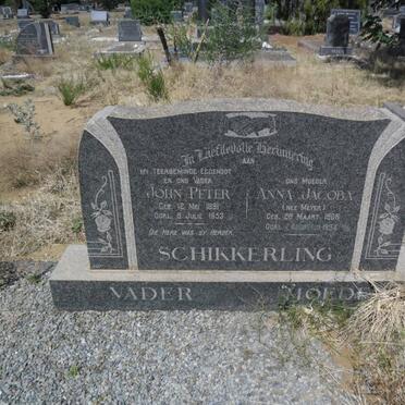 SCHIKKERLING John Peter 1891-1953 &amp; Anna Jacoba MEYER 1906-1994