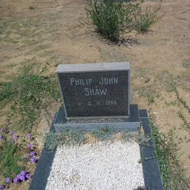SHAW Philip John 1958-1958