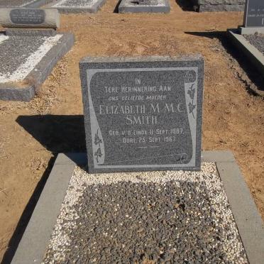 SMITH Elizabeth M.M.C. nee VAN DER LINDE 1887-1967