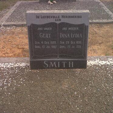 SMITH Gert 1889-1962 &amp; Dina Lydia 1898-1990