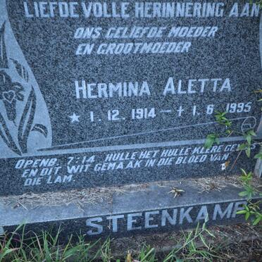 STEENKAMP Hermina Aletta 1914-1995