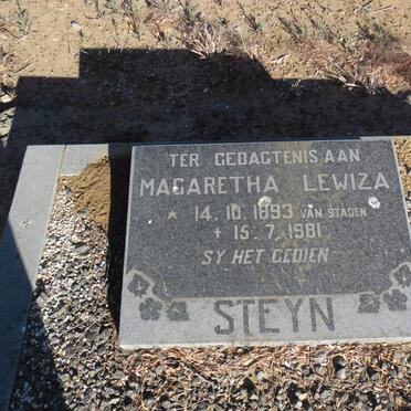 STEYN Magaretha Lewiza nee VAN STADEN 1893-1981