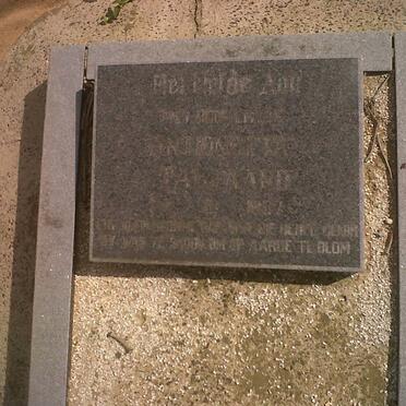 TALJAARD Antoinetta -1987