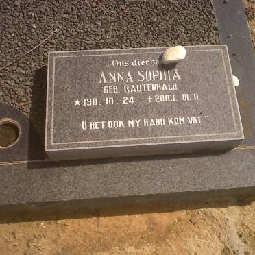 THYSSE Anna Sophia nee RAUTENBACH 1911-2003