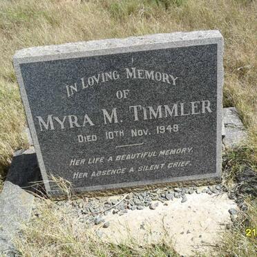 TIMMLER Myra M. -1949