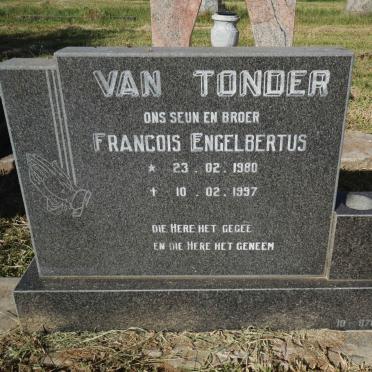 TONDER Francois Engelbertus, van 1980-1997