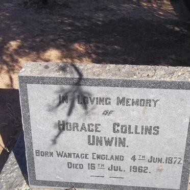 UNWIN Horace Collins 1877-1962