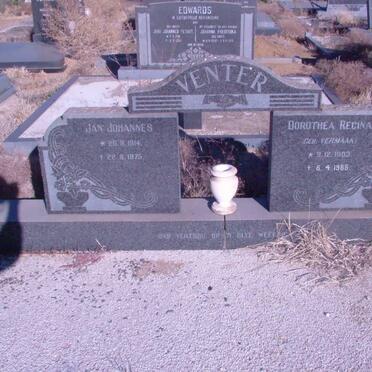VENTER Jan Johannes 1914-1975 &amp; Dorothea Regina VERMAAK 1903-1986