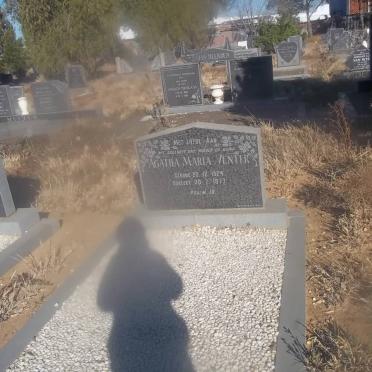 VENTER Agatha Maria 1924-1977