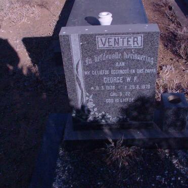 VENTER George W.F. 1938-1970