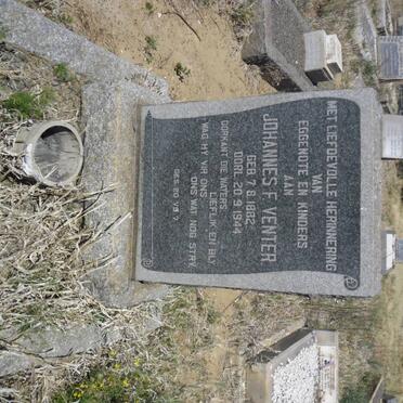 VENTER Johannes F. 1882-1944