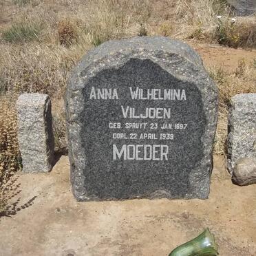 VILJOEN Anna Wilhelmina nee SPRUYT 1897-1939