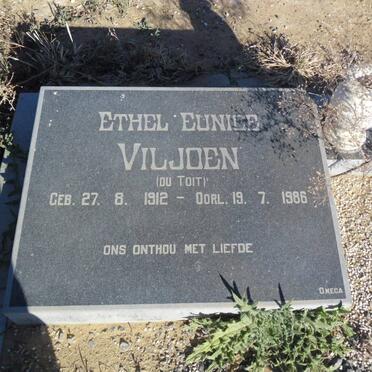 VILJOEN Ethel Eunice nee DU TOIT 1912-1986