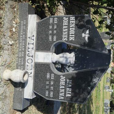 VILJOEN Hendrik Johannes 1926-1997 &amp; Maria Johanna 1932-1998