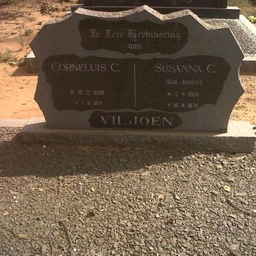 VILJOEN Corneluis C. 1898-1971 &amp; Susanna C. JOOSTE 1904-1975
