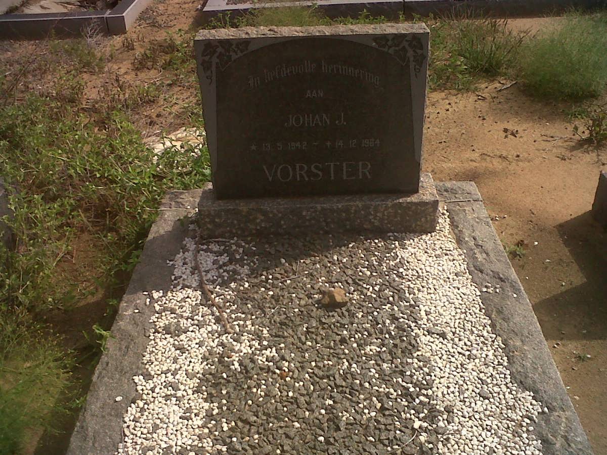 VORSTER Johan J. 1942-1964