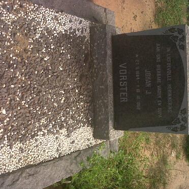 VORSTER Johan J. 1884-1968