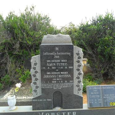 VORSTER Alwyn Petrus 1923-1990 &amp; Johanna Christina SMITH 1928-1961 :: VORSTER Christo 1959-1961
