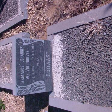 VOLLENHOVEN Hermanus Johannes, van 1915-1969