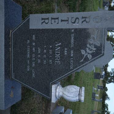 VORSTER André 1967-1993