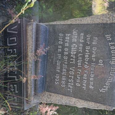 VORSTER John Gilbert 1883-1935 &amp; Maud Alice 1883-1947