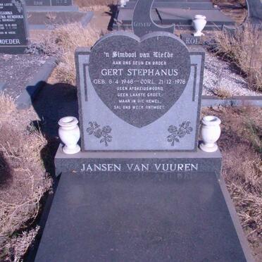 VUUREN Gert Stephanus, Jansen van 1948-1978
