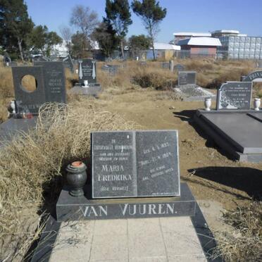 VUUREN Maria Fredrika, van nee VERWEY 1893-1984