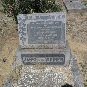 VUUREN Sophia Johanna, Janse van -1948