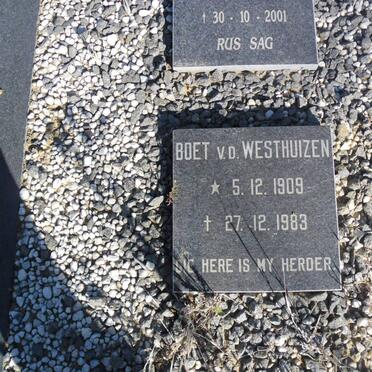 WESTHUIZEN Boet, v.d. 1907-1983