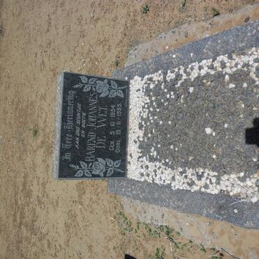 WET Barend Johannes, de 1954-1955