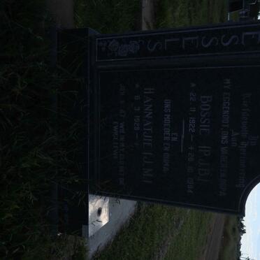 WESSELS P.J.B. 1922-1994 &amp; J.M. 1929-