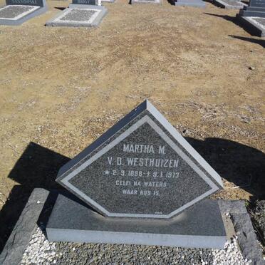 WESTHUIZEN Martha M., v.d. 1898-1973