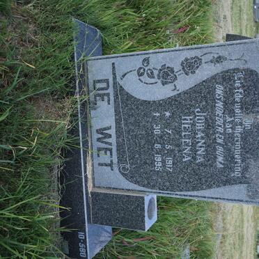 WET Johanna Helena, de 1917-1995