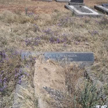 WESTHUIZEN D.W., v.d. 1915-1959