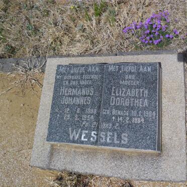 WESSELS Hermanus Johannes 1898-1954 &amp; Elizabeth Dorothea BENADE 1904-1984