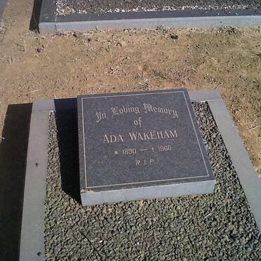 WAKEHAM Ada 1890-1966