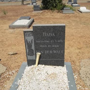 WALT ?, van der 1973-1973