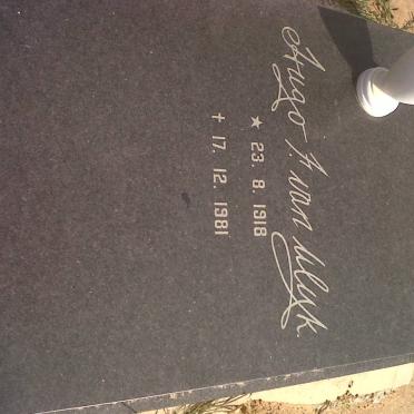 WYK Hugo F., van 1918-1981