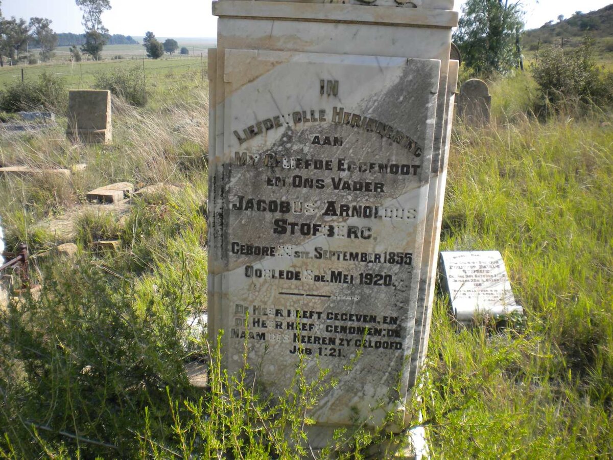 STOFBERG Jacobus Arnoldus 1855-1920