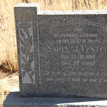 VENTER Sarel J. 18?3-1953