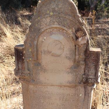 ANDERSON Regina C.C. nee STRYDOM 1872-1905