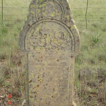 Free State, LADYBRAND district, Loskop, farm cemetery