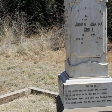 GROVE Judith Susanna nee BOTHMA 1896-1943