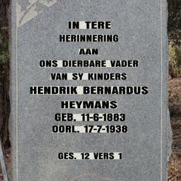 HEYMANS Hendrik Bernardus 1883-1938