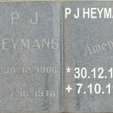 HEYMANS P.J. 1908-1976
