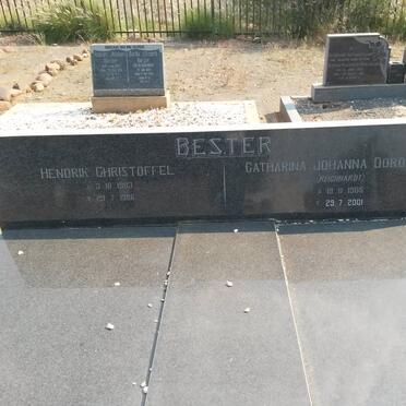 BESTER Hendrik Christoffel 1903-1986 &amp; Catharina Johanna Dorothea REICHHARDT 1905-2001
