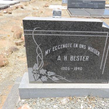 BESTER A.H. 1905-1940