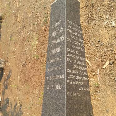 FOURIE Lourens Hermanus -1899