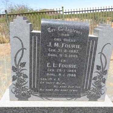 FOURIE J.M. 1887-1949 &amp; E.L. 1884-1988